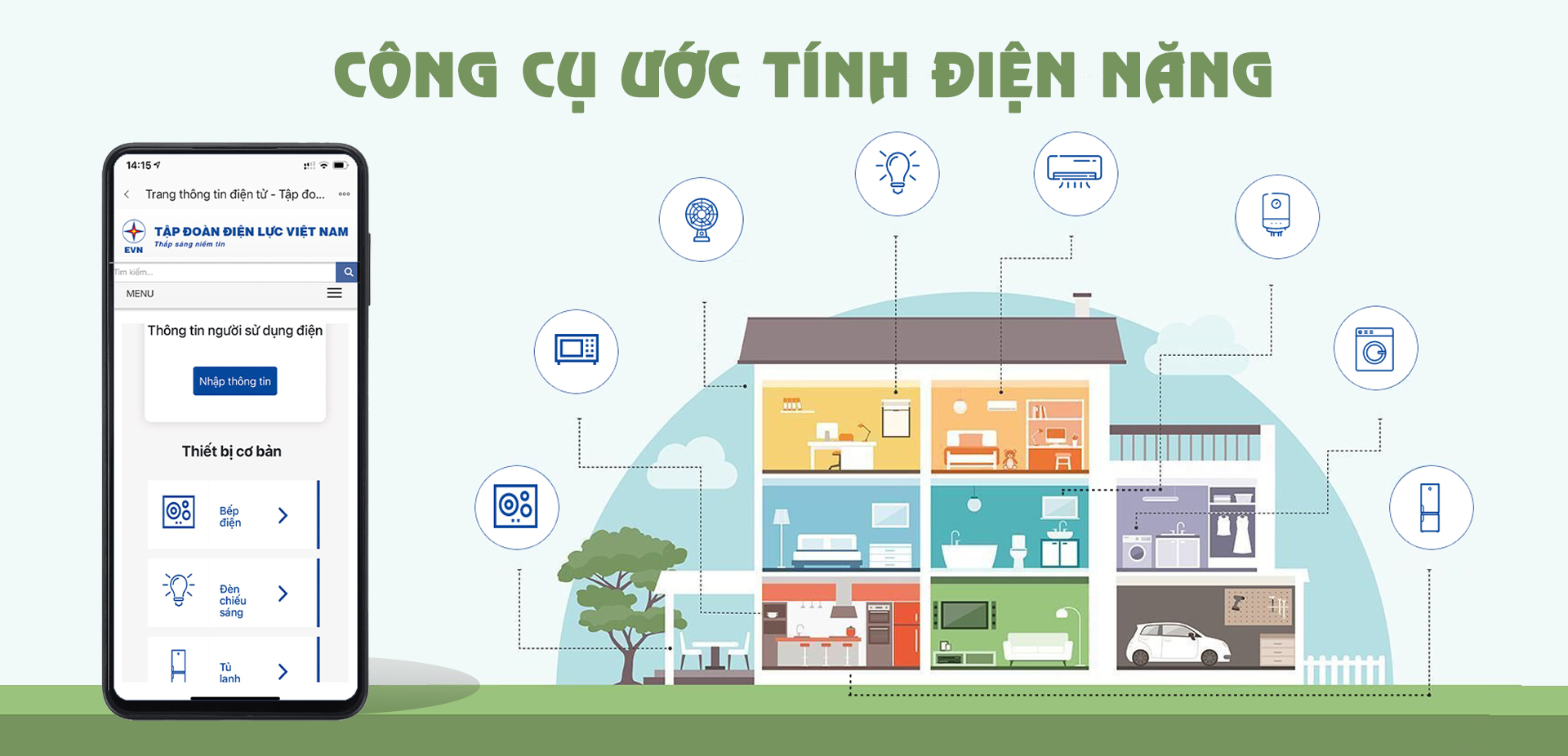 Công cụ ước tính sản lượng điện tiêu thụ