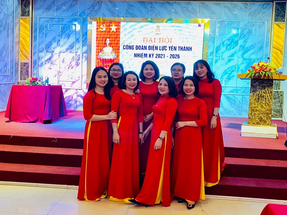 Chị Ngọc Diệp tham dự Đại hội Công đoàn Điện lực Yên Thành nhiệm kỳ 2021-2026