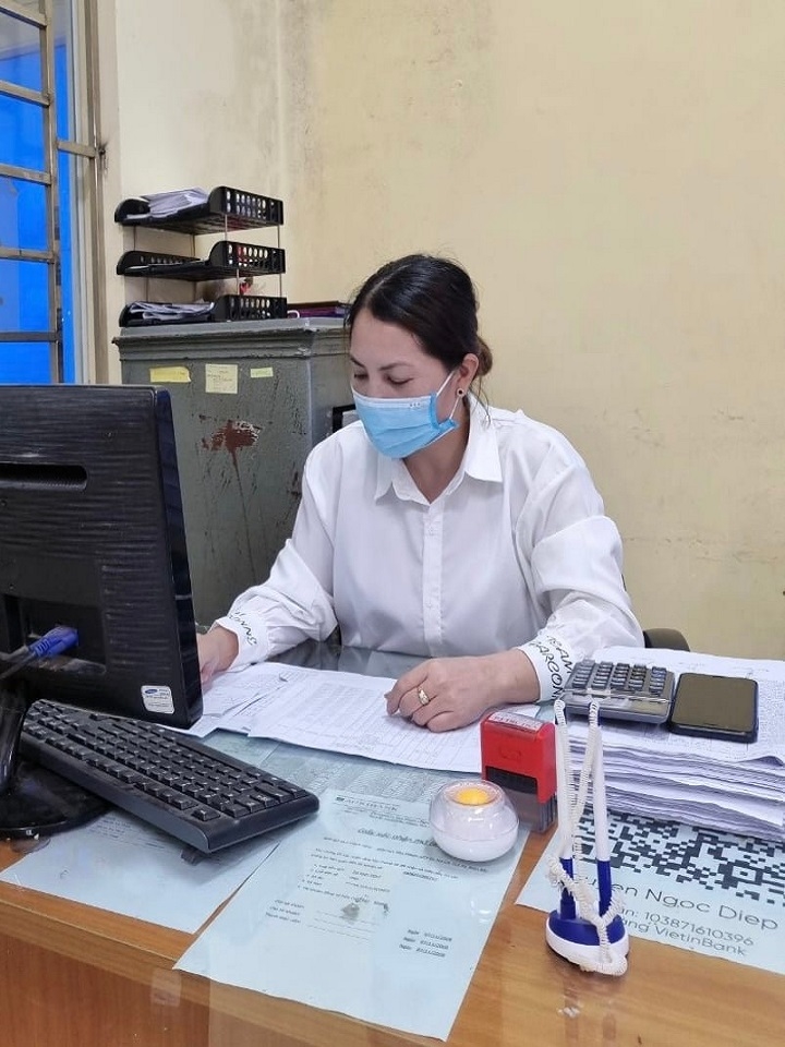Chị Ngọc Diệp với công việc hàng ngày
