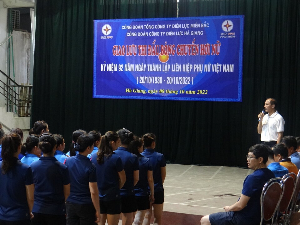 CTCĐ phát biểu khai mạc bóng chuyền hơi 20.10.2022