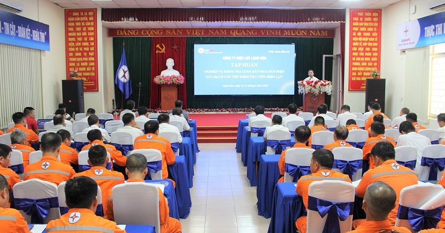 PC Lạng Sơn đào tạo, tập huấn nghiệp vụ kiểm tra giám sát mua bán điện