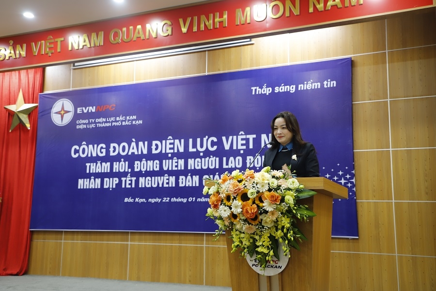 Đc Đinh Thị Thanh Bình - Phó Chủ tịch CĐ ĐVN chúc tết, thăm hỏi NLĐ 11