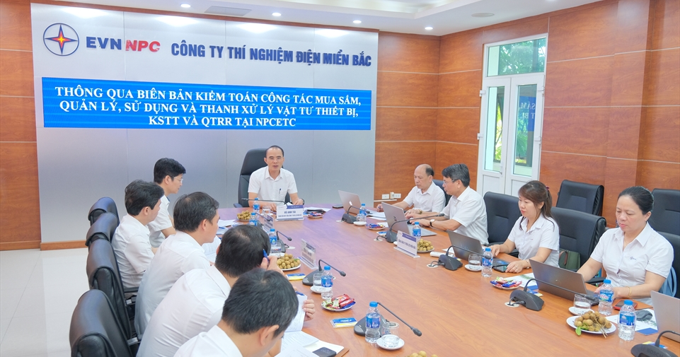 Tổng Công ty Điện lực miền Bắc thực hiện công tác kiểm tra giám sát tại Công ty TNHH MTV Thí nghiệm điện miền Bắc