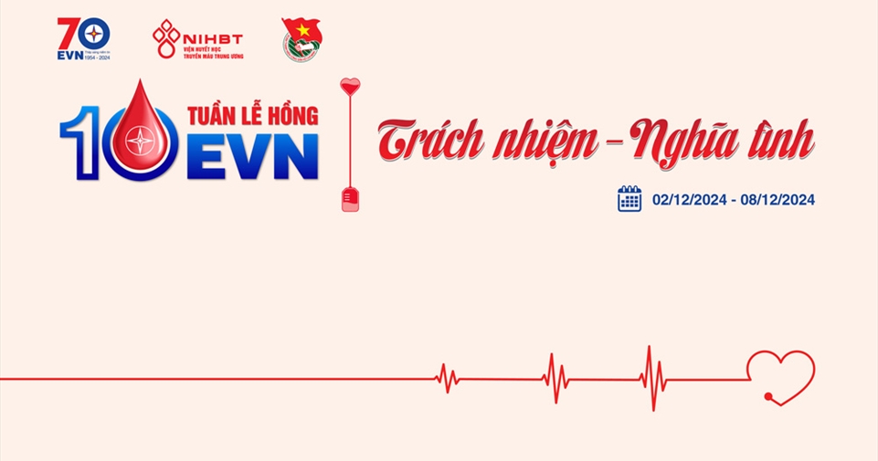 Bộ nhận diện Tuần lễ hồng EVN lần thứ X - năm 2024