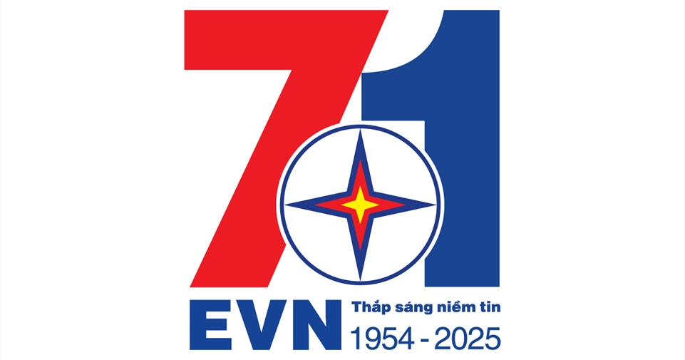 Thông báo về hình ảnh logo nhận diện dịp kỷ niệm 71 năm truyền thống ngành Điện lực Việt Nam