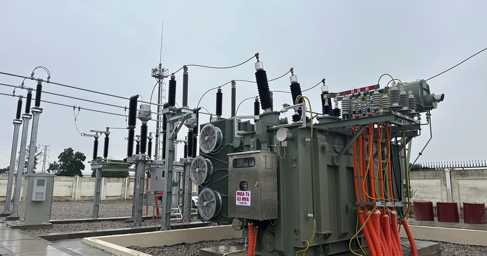 Đóng điện thành công dự án Lắp MBA T4 Trạm biến áp 110kV Quang Châu 2, tỉnh Bắc Giang