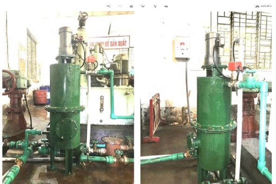 May xu ly ra cua nha may thuy dien