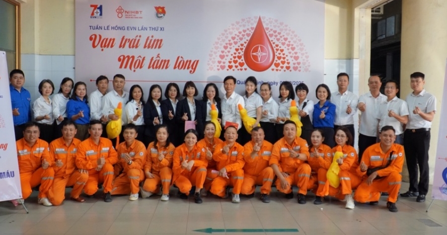 Công ty Điện lực Quảng Ninh đồng lòng lan tỏa tinh thần "Vạn trái tim – một tấm lòng"