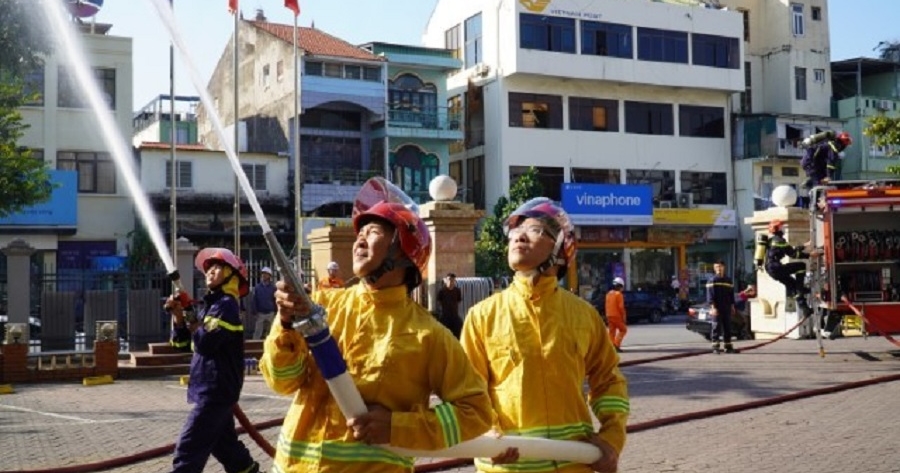 Công ty Điện lực Quảng Ninh diễn tập phòng cháy chữa cháy năm 2025