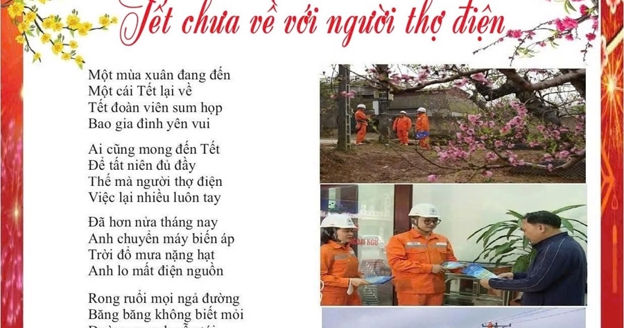 Bài thơ: Tết chưa về với Người Thợ Điện