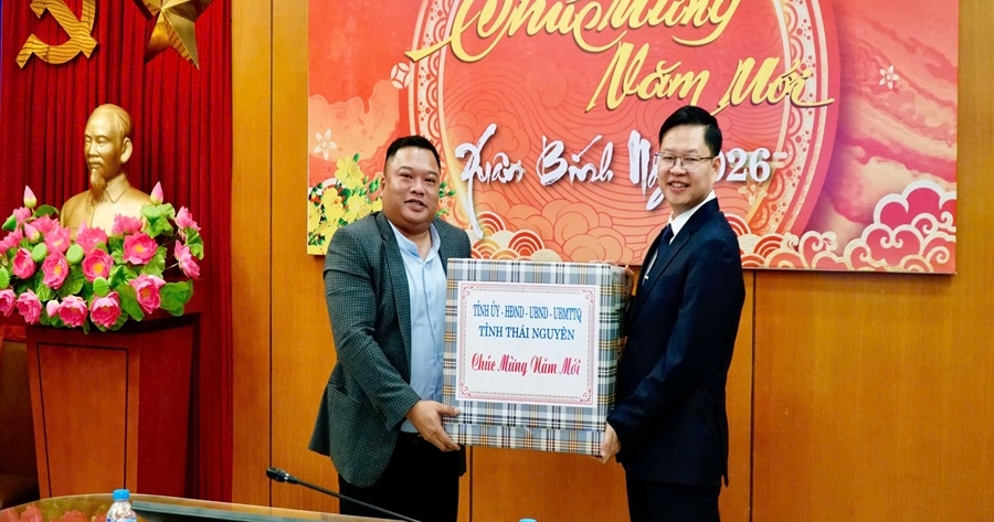 Lãnh đạo tỉnh Thái Nguyên thăm, động viên và chúc Tết cán bộ, công nhân viên Công ty Điện lực Thái Nguyên nhân dịp Xuân Bính Ngọ 2026