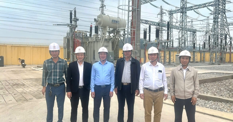 Ban QLDA lưới điện đóng điện thành công công trình Đường dây và Trạm biến áp 110kV Quang Châu 3, tỉnh Bắc Ninh