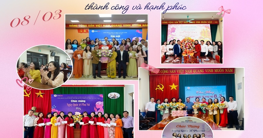 Công đoàn Công ty Điện lực Bắc Ninh tổ chức nhiều hoạt động ý nghĩa kỷ niệm 116 năm Ngày Quốc tế Phụ nữ 8/3 và 1986 năm Khởi nghĩa Hai Bà Trưng
