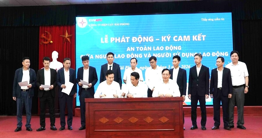Đẩy mạnh văn hóa an toàn lao động tại Công ty Điện lực Hải Phòng