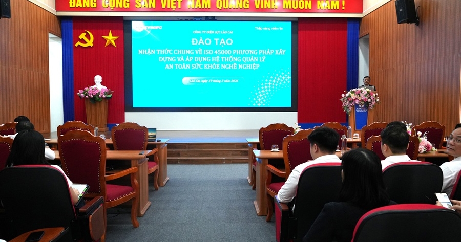 Công ty Điện lực Lào Cai đào tạo, cấp chứng chỉ ISO 45001:2018, hướng tới quản trị an toàn hiện đại