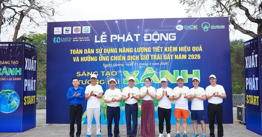 Công ty Điện lực Tuyên Quang phát động hưởng ứng Chiến dịch Giờ Trái đất 2026 “Sáng tạo xanh - Tương lai xanh”