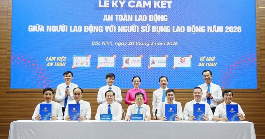Công ty Điện lực Bắc Ninh tổ chức Lễ ký cam kết an toàn lao động năm 2026
