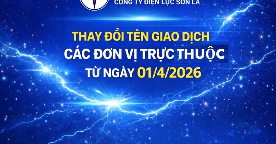 Công ty Điện lực Sơn La đổi tên các Đội Quản lý điện lực khu vực từ ngày 01/4/2026