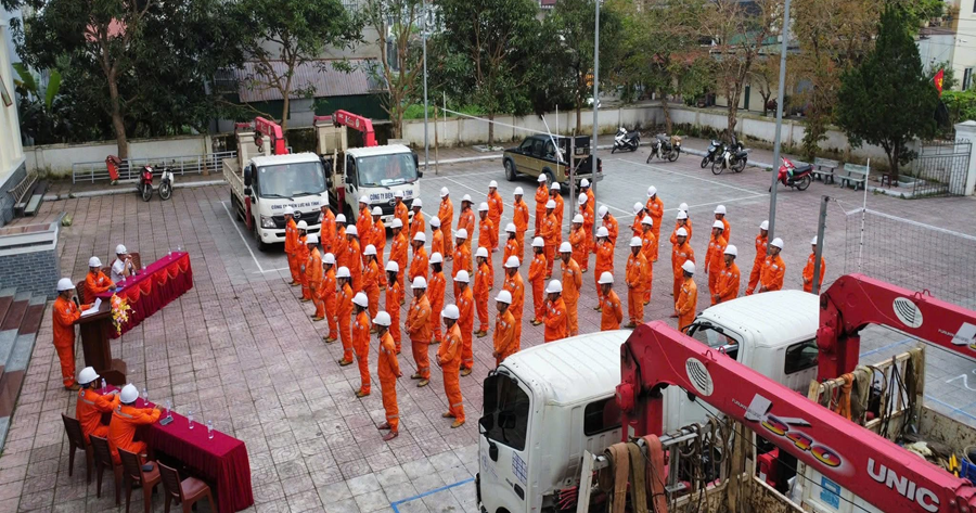 Công ty Điện lực Hà Tĩnh nâng cao năng lực thực chiến, sẵn sàng ứng phó thiên tai