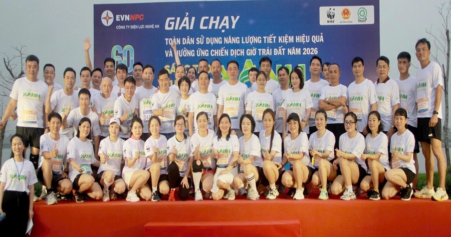 Công ty Điện lực Nghệ An chung tay thắp sáng ý thức xanh hưởng ứng chiến dịch Giờ Trái đất năm 2026