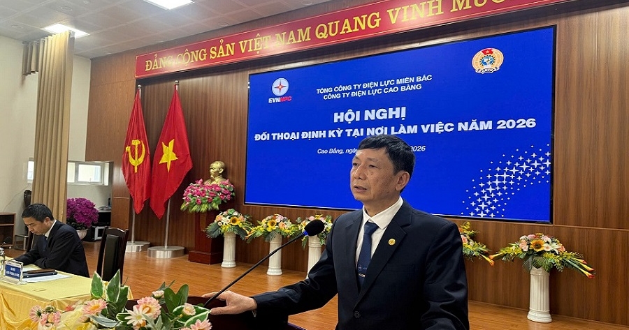 Đối thoại định kỳ giữa Người lao động và Người sử dụng lao động tại Công ty Điện lực Cao Bằng