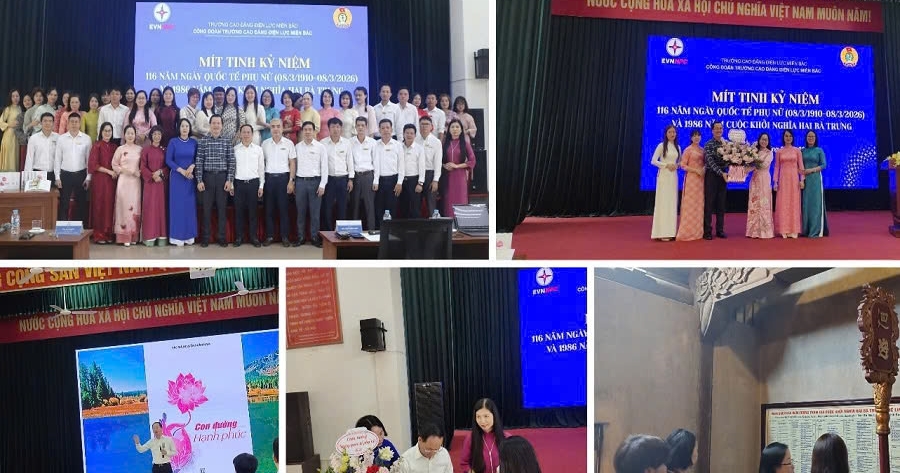 Trường Cao đẳng Điện lực miền Bắc chủ động triển khai công tác bình đẳng giới và vì sự tiến bộ của phụ nữ ngay từ những tháng đầu năm 2026