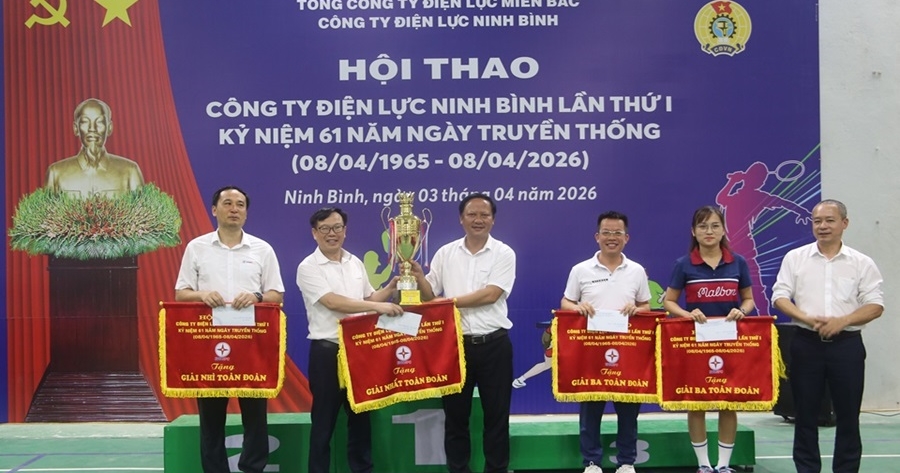Hội thao Công ty Điện lực Ninh Bình lần thứ I: Gắn kết sức mạnh, lan tỏa tinh thần đoàn kết