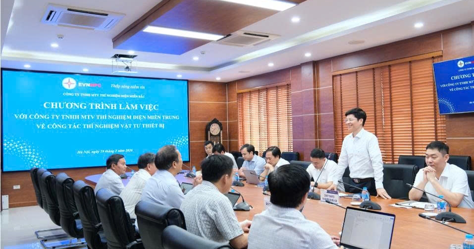 Công ty TNHH MTV Thí nghiệm điện miền Bắc và Công ty TNHH MTV Thí nghiệm điện miền Trung tăng cường hợp tác kỹ thuật trên lộ trình chuyển đổi số