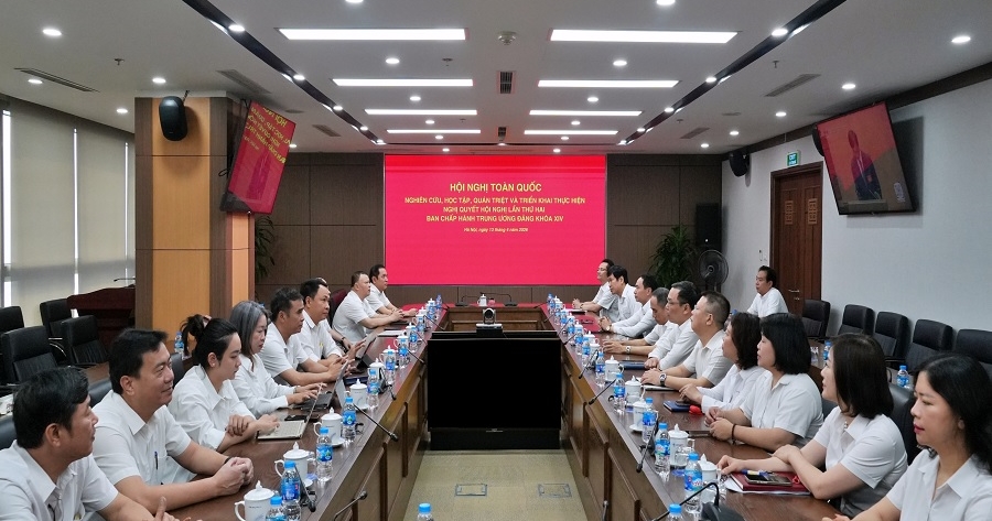 Đảng bộ EVNNPC tham gia Hội nghị toàn quốc quán triệt Nghị quyết Trung ương 2 khóa XIV