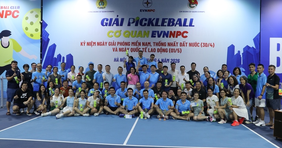 Giải Pickleball Cơ quan EVNNPC lần thứ nhất thành công rực rỡ