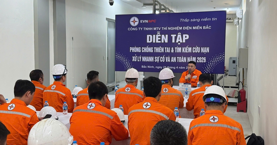 NPCETC: Nâng cao năng lực xử lý sự cố qua diễn tập PCTT&TKCN tại Trạm 110kV Đa Mai