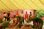 Công ty Điện lực Điện Biên đồng hành cùng các lực lượng thực hiện Chiến dịch 500 ngày đêm tại Nghĩa trang Liệt sĩ Quốc gia A1