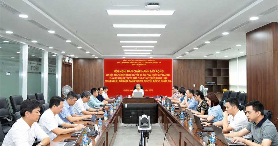 Đảng ủy NPCIT tổ chức Hội nghị Ban Chấp hành mở rộng sơ kết thực hiện Nghị quyết số 57-NQ/TW của Bộ Chính trị