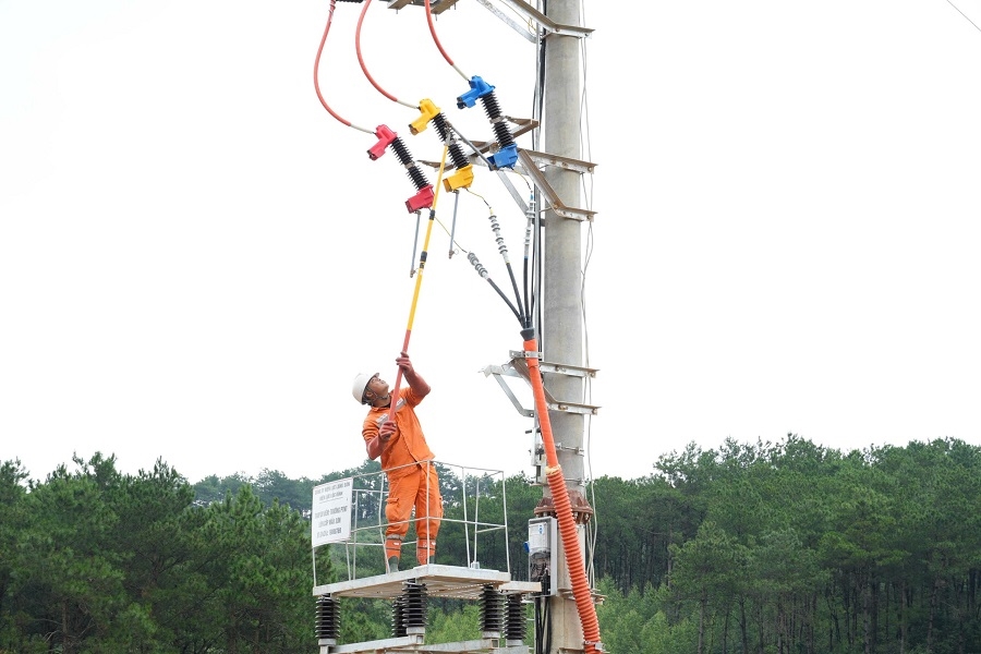 Công ty Điện lực Lạng Sơn nghiệm thu, đóng điện công trình cấp điện Trường PTNT liên cấp Mẫu Sơn