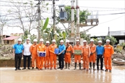 Công đoàn Tổng công ty Điện lực miền Bắc thăm hỏi, động viên cán bộ, nhân viên  khắc phục hậu quả bão số 4 tại Lạng Sơn