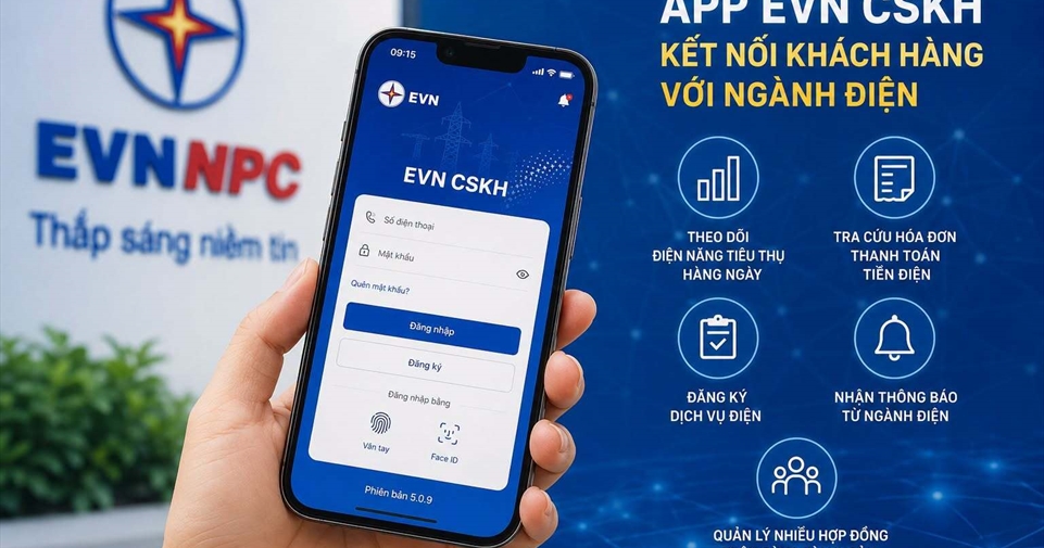 Chủ động kiểm soát chi phí điện gia đình với tính năng "Đặt ngưỡng cảnh báo" trên App CSKH EVN