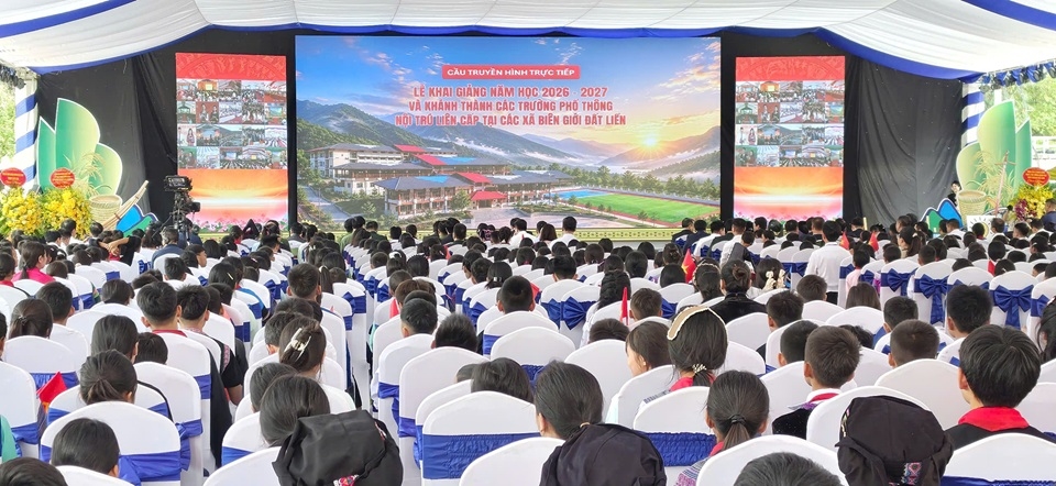 6.1. Điểm cầu trung tâm truyền hình trực tiếp Lễ khai giảng năm học 2026 – 2027 và Khánh thành các trường Phổ thông nội trú liên cấp tại các xã biên giới đất liền