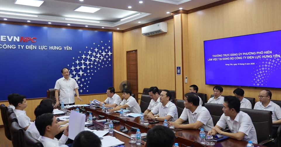 Đảng bộ Công ty Điện lực Hưng Yên: Tăng cường phối hợp với cấp ủy địa phương, đẩy mạnh công tác xây dựng Đảng
