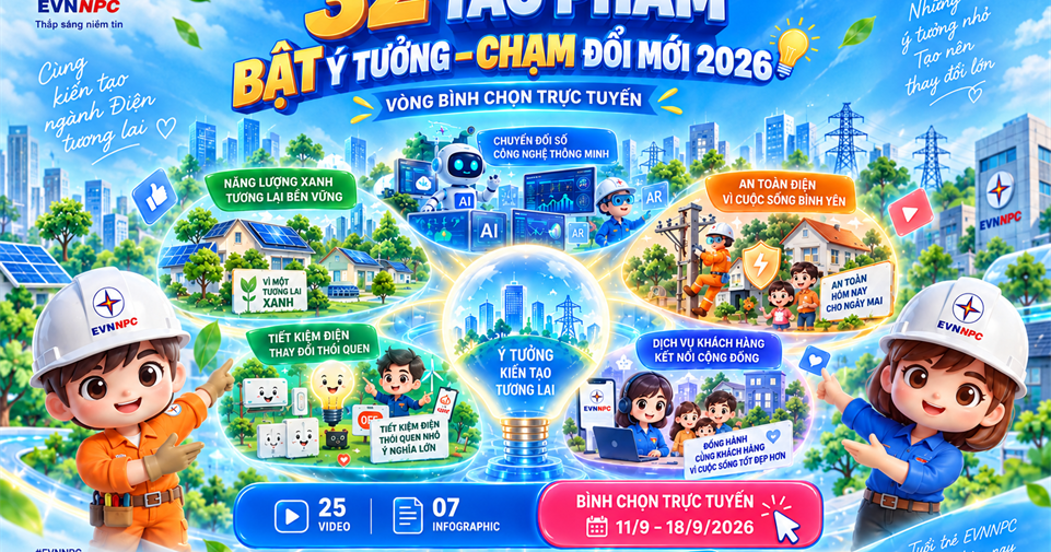 “Bật ý tưởng – Chạm đổi mới 2026”: Cùng bình chọn, cùng lan tỏa những ý tưởng sáng tạo