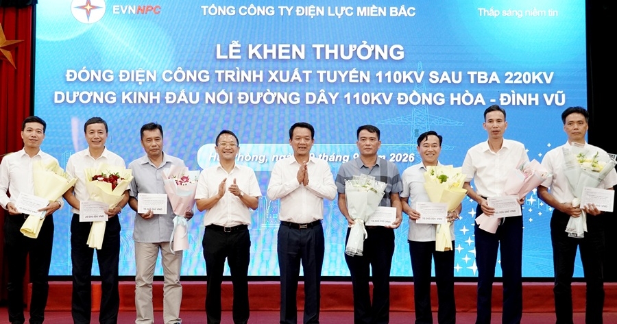 Vượt khó đưa dự án xuất tuyến 110kV Dương Kinh về đích đúng tiến độ