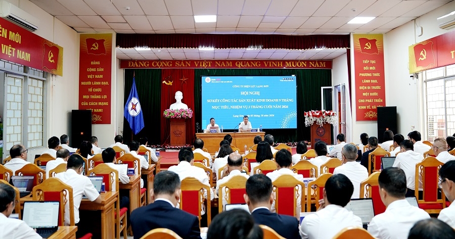 Công ty Điện lực Lạng Sơn tổ chức Hội nghị sơ kết 9 tháng đầu năm, triển khai nhiệm vụ 3 tháng cuối năm 2026